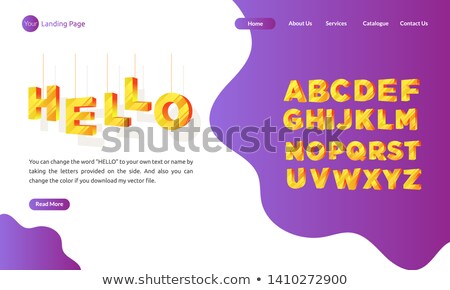 ストックフォト: Brand Name Concept Landing Page