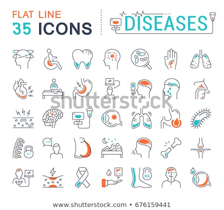 Stock photo: Headache Collection Elements Vector Icons Set