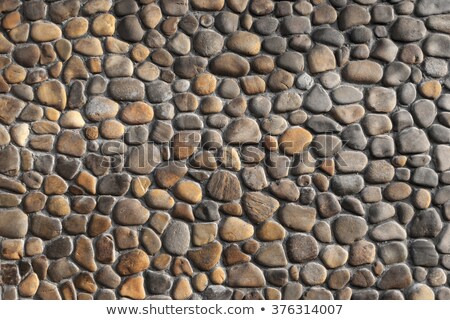 Zdjęcia stock: Round Stone Wall Backdrop