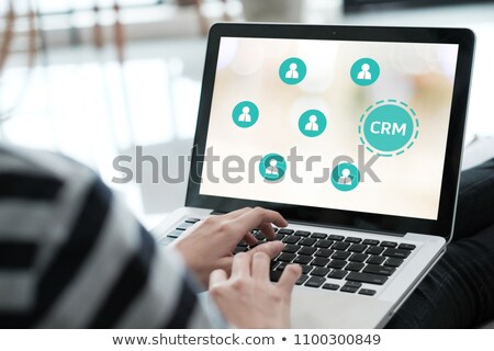 Foto stock: Acronym Of Crm - Client Relationship Management