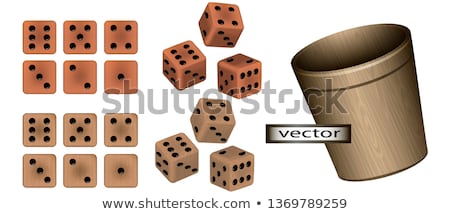 Stok fotoğraf: Five Colorful Dice