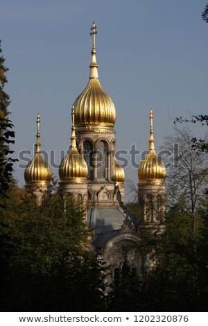 Stock photo: Russian Orthodox Chapel Wiesbaden Germany