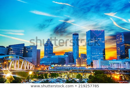 Zdjęcia stock: Downtown Atlanta At Night Time