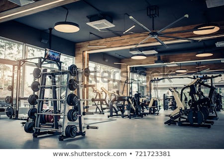 Foto stock: Dumbells In A Gym