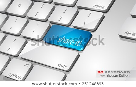 [[stock_photo]]: Cloud Computing Concept 3d Real Look Keybord