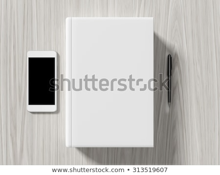Stock foto: High Angle View Of A Setting Table Of Business Workplace
