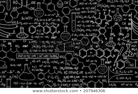 Stock photo: Seamless Pattern With Chemistry Elements