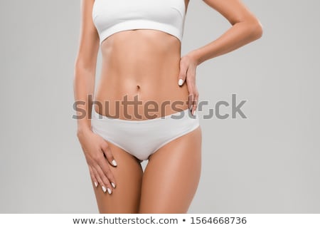 Stock fotó: Slim Woman In Underwear