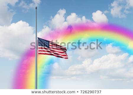 Сток-фото: Half Mast Hope Rainbow