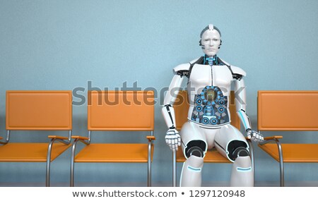 Foto d'archivio: Humanoid Robot Waiting Room