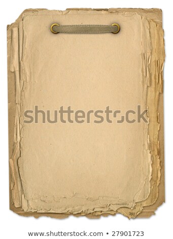 Stock photo: Grunge Copybook For Information In Scrapbooking Style With Ribbo