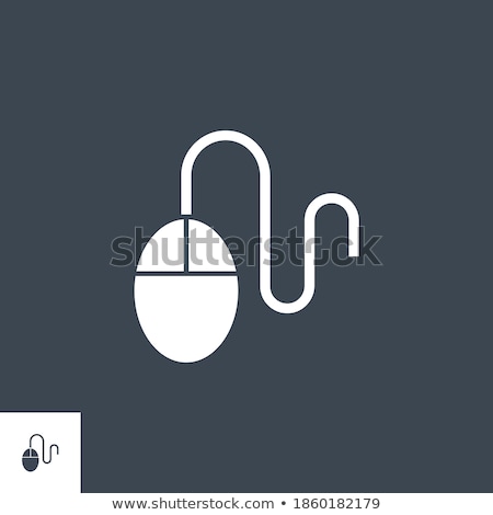 Stok fotoğraf: Computer Mouse Related Vector Glyph Icon