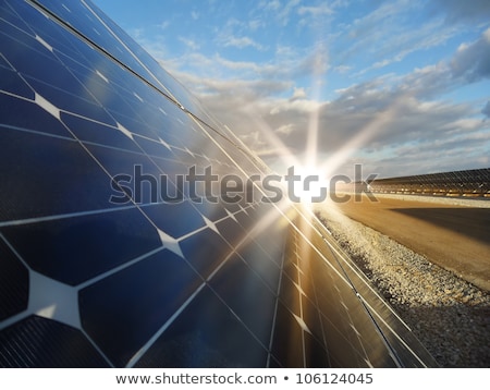 Сток-фото: Power Plant Using Renewable Solar Energy With Sun