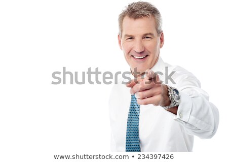 Elder Executive Pointing At You Foto stock © stockyimages