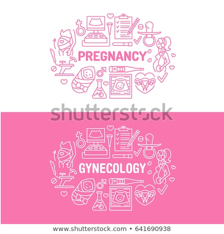 [[stock_photo]]: Flat Vector Icons For Obstetrics And Gynecology