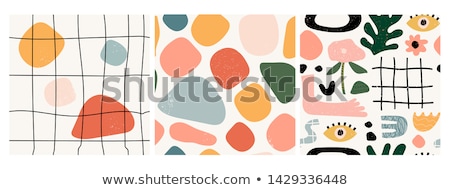 Stock photo: Seamless Background With Patterned Round Shapes