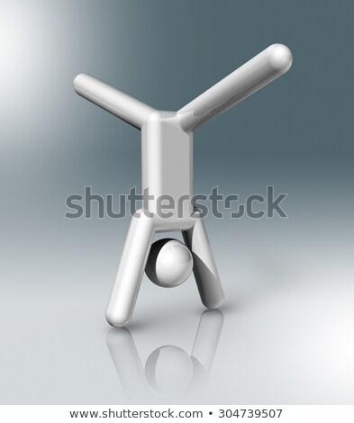 Gymnastics Artistic 3d Symbol Olympic Sports Stok fotoğraf © Daboost