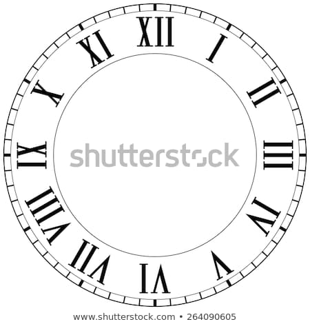 Сток-фото: Old Roman Numeral Clock