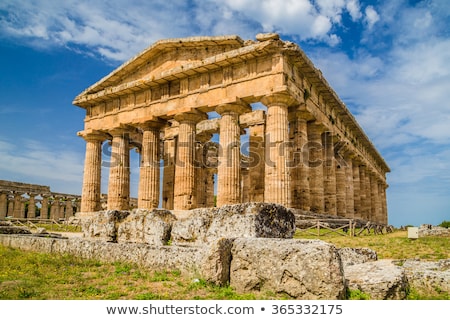 Foto stock: Paestum Temple - Italy