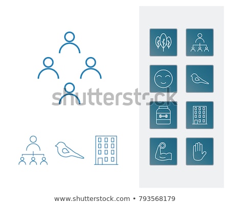 Foto stock: Smile Emotion Relations And Tablet Icons