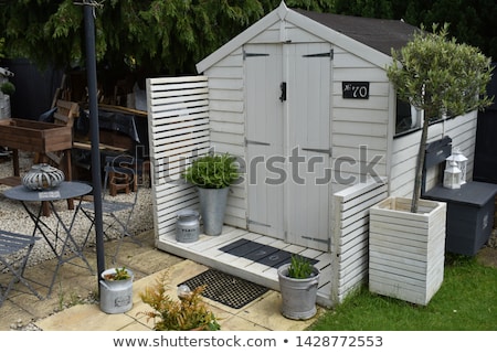 [[stock_photo]]: Woman Sheds Wood Of House