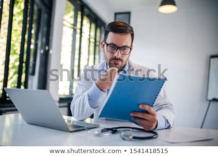 Zdjęcia stock: Portrait Of A Pensive Male Doctor