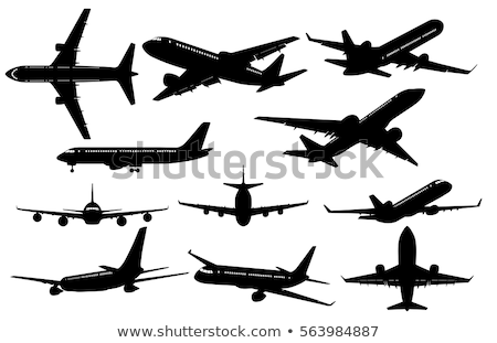 Stock photo: Airplane Silhouette