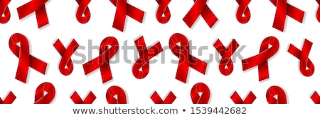 Stock photo: World Aids Day Symbol 1 December Realistic Red Ribbon Symbol Medical Design Vector Illustration