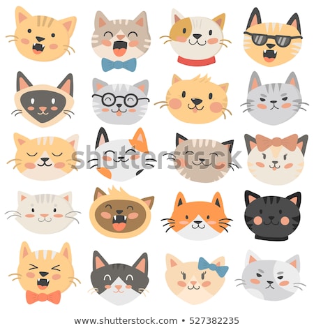 [[stock_photo]]: Illustration Of Set Sign Cute Cats