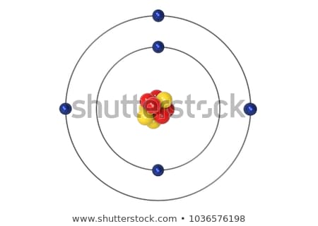 Stock fotó: Atom And Electron Orbital