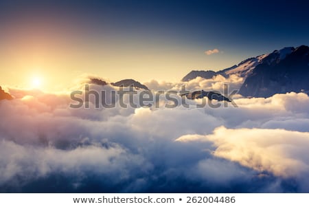 Stock fotó: Fantastic Sunrise In The Mountains