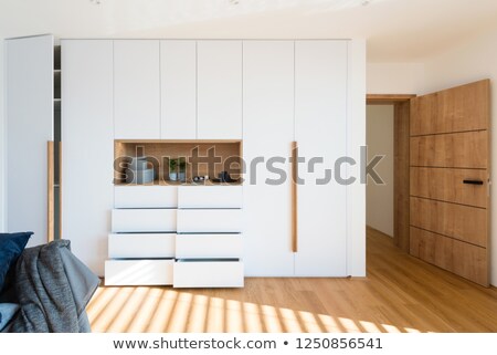 Сток-фото: Luxury Classic Bedroom Interior Design With Wooden Material