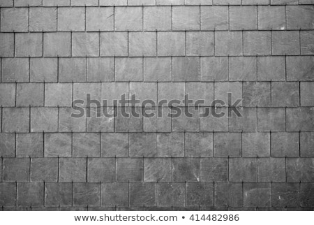 [[stock_photo]]: Abstract Detail Of Old Slate Roof Tiles