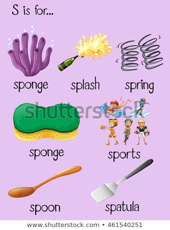 Stock photo: Many Words Begin With Letter S