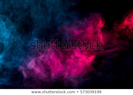 Stock photo: Abstract Red Smooth Waves On Black Background
