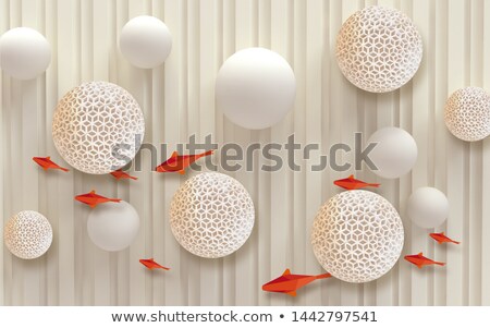 Сток-фото: White Golf Balls On Blue Striped Table