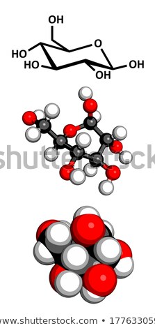 [[stock_photo]]: Glucose Molecule Ball And Stick Model Glucopyranose