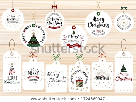 Stock fotó: Christmas Labels Collection