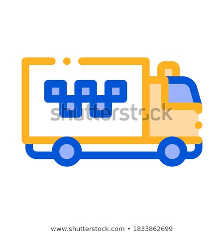 Stock fotó: Logo Truck Online Taxi Icon Vector Illustration