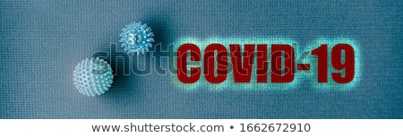 Covid 19 Novel Coronavirus Disease Banner Concept Design Foto stock © Maridav