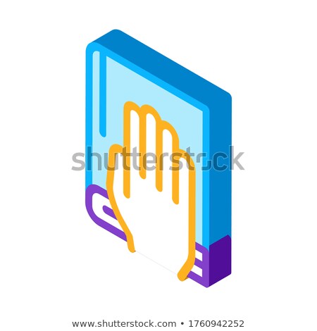 ストックフォト: Constitution Book Law And Judgement Isometric Icon Vector Illustration