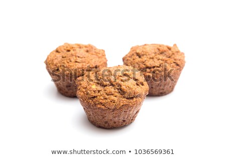 Stock fotó: Bran Muffins On White Background