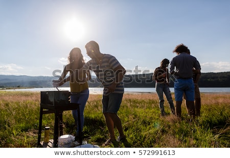 Landscape At Lakeside Foto d'archivio © Kzenon