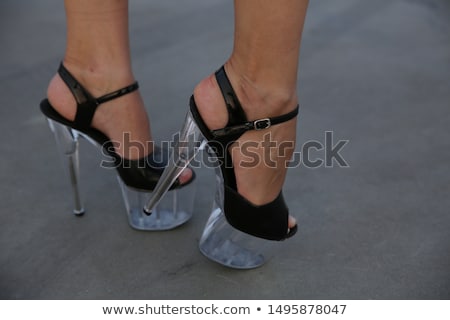 Stock photo: White Angel On High Heels