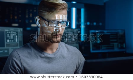 Foto stock: Hacker Working