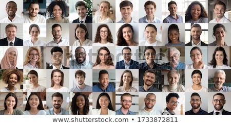 Stockfoto: Collage Of Businesspeople Working Together