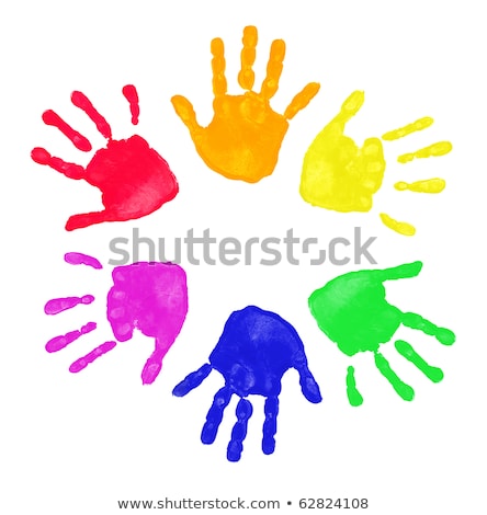 Stock foto: Messy Childrens Paint Set