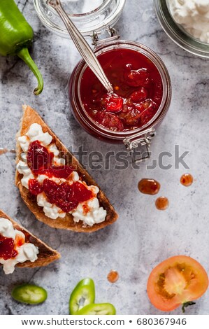 Stock foto: Red Hot Pepper In The Summer Table