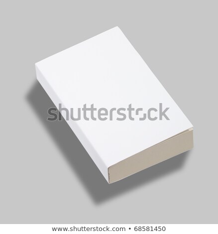 Foto stock: Blank Paperback Book Cover W Clipping Path