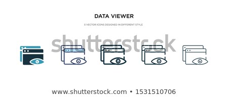 Stock photo: Black Viewer Icons